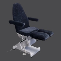 Pedicure Stoelhoes - Stoelhoes Pedicure behandelstoel - Velours - Kleur: Zwart,