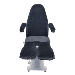 Pedicure Stoelhoes - Stoelhoes Pedicure behandelstoel - Velours - Kleur: Zwart,