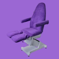 Pedicure Stoelhoes - Stoelhoes Pedicure behandelstoel - Badstof - Kleur: Paars
