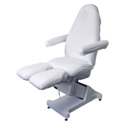 Pedicure Stoelhoes - Stoelhoes Pedicure behandelstoel - Badstof - Kleur: Wit