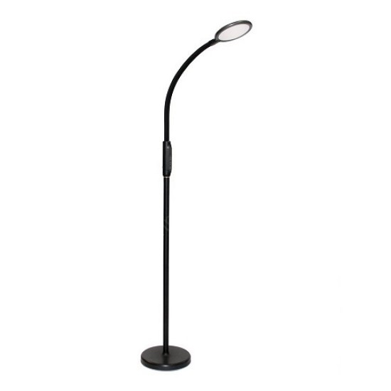 Dimbare Led Vloerlamp - Zwart