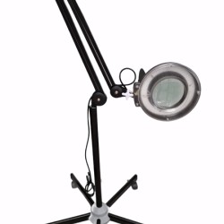 Led Loupelamp compleet met statief Zwart