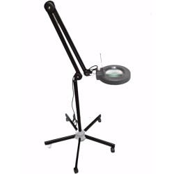 Led Loupelamp compleet met statief Zwart