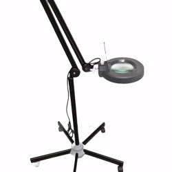 Led Loupelamp compleet met statief Zwart