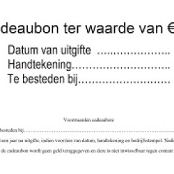Cadeaubonnen met envelop 10st - Nr. 32