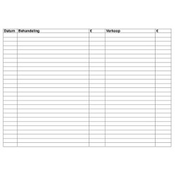 50 stuks Analysekaarten Pedicure