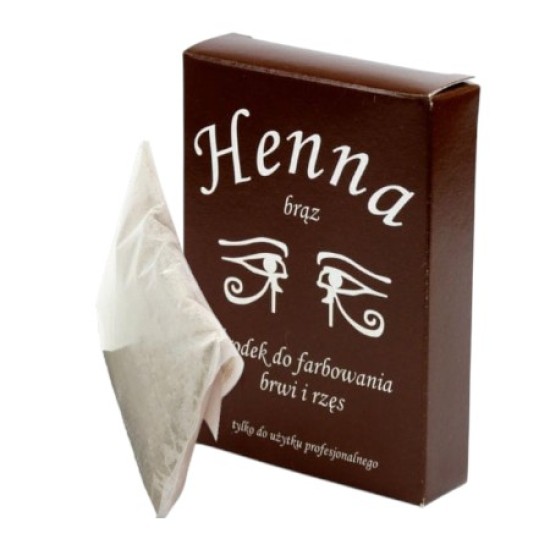 Hennapoeder voor het verven van wenkbrauwen - Szczecin - Bruin 25gr