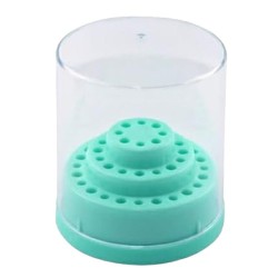 Frees Bit Houder rond - Nagel Bithouder voor 48 bitjes/freesjes - Kleur: Mint