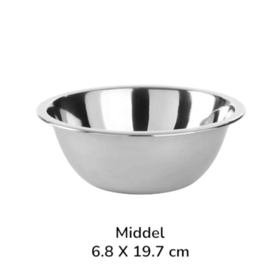 RVS Mengkom - Mengschaal - Maskerkom Middel RVS Mengkom - Mengschaal - Maskerkom Middel