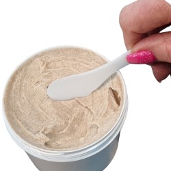 Kunststof spatel wit klein - 13 cm