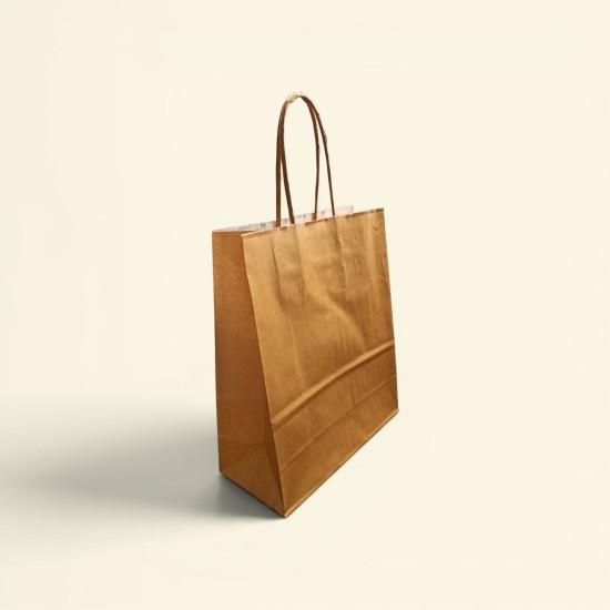 10 stuks Papieren cadeautassen goud 