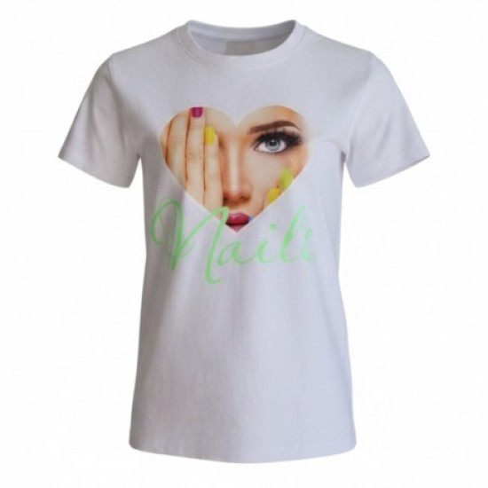 T-shirt met afbeelding: Nr. 03 - Hart Nails