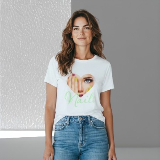 T-shirt met afbeelding: Nr. 03 - Hart Nails