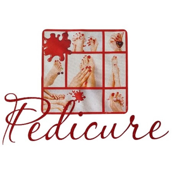 T-shirt met afbeelding: Nr. 06 - Red Feet Pedicure