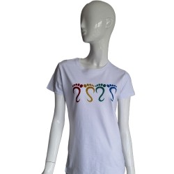 T-shirt met opdruk Multi Color Feet Nr. 09 T-shirt met opdruk Multi Color Feet Nr. 09