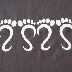 Schort met opdruk Color Feet Nr. 10 Schort met opdruk Color Feet Nr. 10