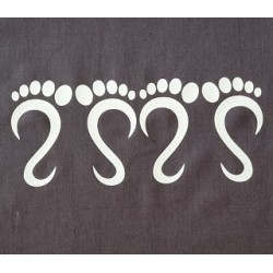 Schort met opdruk Color Feet Nr. 10 Schort met opdruk Color Feet Nr. 10