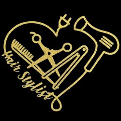 Kappersschort - Verfschort met opdruk