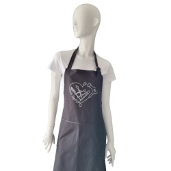 Kappersschort - Verfschort met opdruk