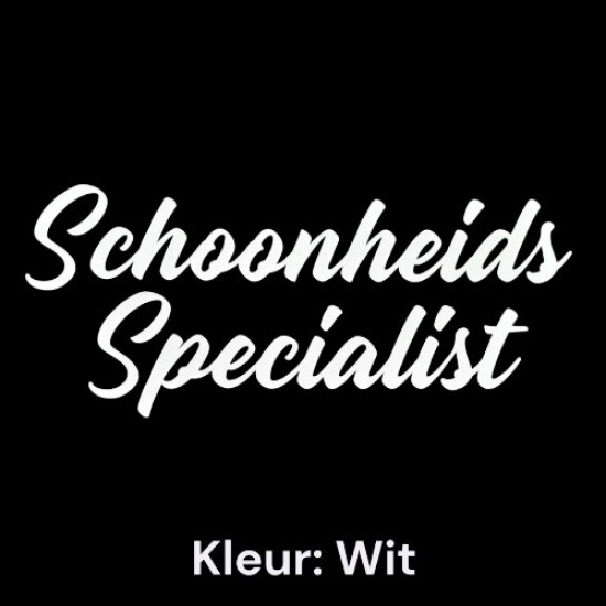 Schort met opdruk - Schoonheidsspecialist - Optie B