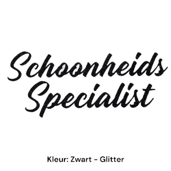 Schort met opdruk - Schoonheidsspecialist - Optie B