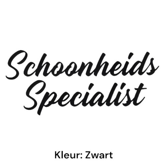 Schort met opdruk - Schoonheidsspecialist - Optie B