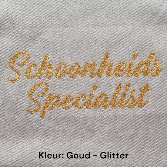 Schort met opdruk - Schoonheidsspecialist - Optie B