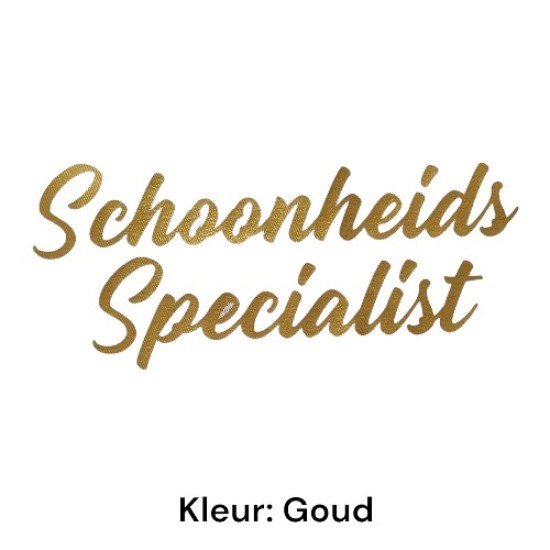 Schort met opdruk - Schoonheidsspecialist - Optie B