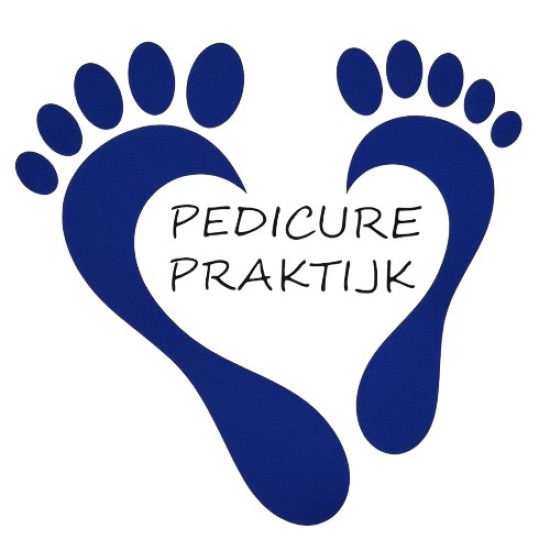 Pedicureschort met opdruk (Waterafstotend): Voeten Hartvormig - (Tekst) Pedicure Praktijk