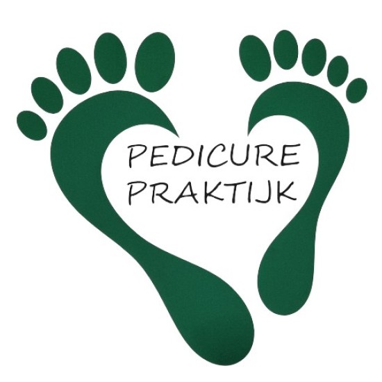 Pedicureschort met opdruk (Waterafstotend): Voeten Hartvormig - (Tekst) Pedicure Praktijk