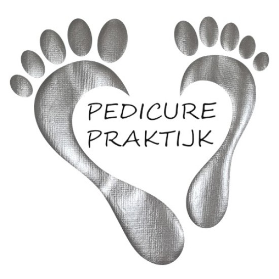 Pedicureschort met opdruk (Waterafstotend): Voeten Hartvormig - (Tekst) Pedicure Praktijk