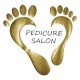 Pedicureschort met opdruk (Waterafstotend): Voeten Hartvormig - (Tekst) Pedicure Salon