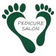 Pedicureschort met opdruk (Waterafstotend): Voeten Hartvormig - (Tekst) Pedicure Salon