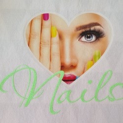 Schort met afbeelding Hart Nails Nr. 03