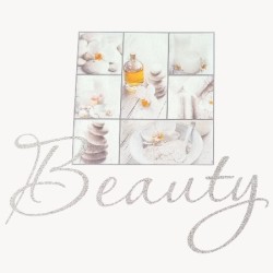 Schort met afbeelding:  Nr. 04 - White Stone Beauty 