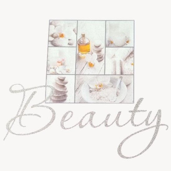 Schort met afbeelding:  Nr. 04 - White Stone Beauty 