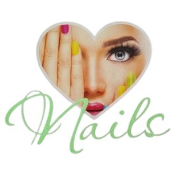 Schort met afbeelding:  Nr. 03 - Hart Nails 