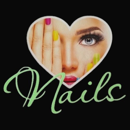 Schort met afbeelding:  Nr. 03 - Hart Nails 