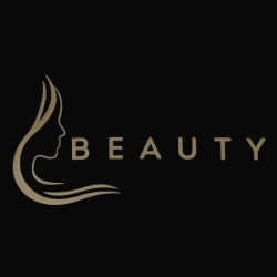 Water en olieafstotende Beauty Schort: Beauty (Zijkant gezicht) Kleur: Taupe