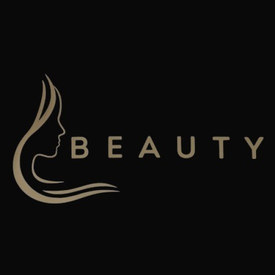 Water en olieafstotende Beauty Schort: Beauty (Zijkant gezicht) Kleur: Taupe