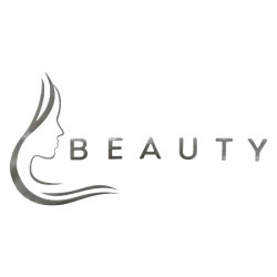 Water en olieafstotende Beauty Schort: Beauty (Zijkant gezicht) Kleur: Zilver