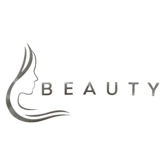 Water en olieafstotende Beauty Schort: Beauty (Zijkant gezicht) Kleur: Zilver
