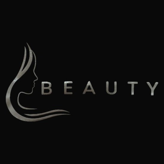 Water en olieafstotende Beauty Schort: Beauty (Zijkant gezicht) Kleur: Zilver