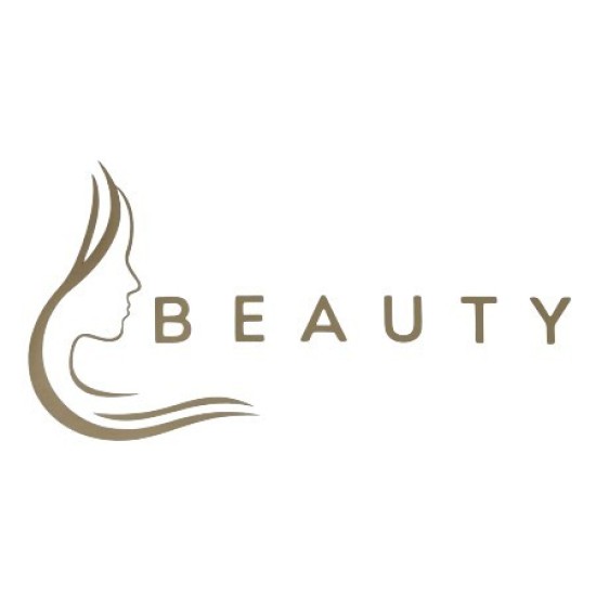Water en olieafstotende Beauty Schort: Beauty (Zijkant gezicht) Kleur: Taupe