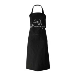 Water en olieafstotende Massage Schort: Nr.6(Massage Rug Handen)