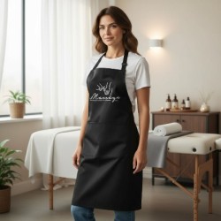 Water en olieafstotende Massage Schort: Nr.6(Massage Rug Handen)