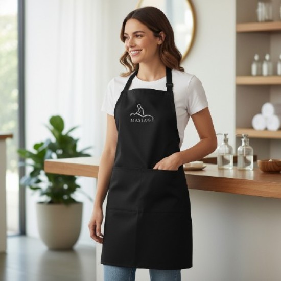 Water en olieafstotende Massage Schort: Nr.7(Massage Liggend Persoon)