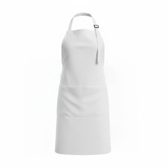 Water en olieafstotende Schort - Kleur: Wit
