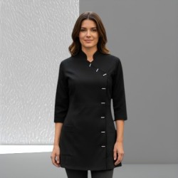 Tuniek Esmee 3/4 mouw: Zwart