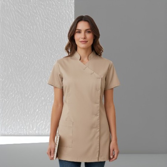 Tuniek Esmee Katoen: Taupe Tuniek Esmee Katoen: Taupe